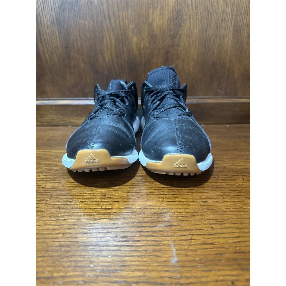 Adidas Golf Shoes Men's‎ 8  Adicross Black Leather BB7878 Sneakers - Picture 2 of 10
